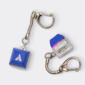 LED Fidget Keyboard Key Keyring